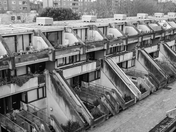 Black and white Alexandra Road in London — Stock Photo, Image