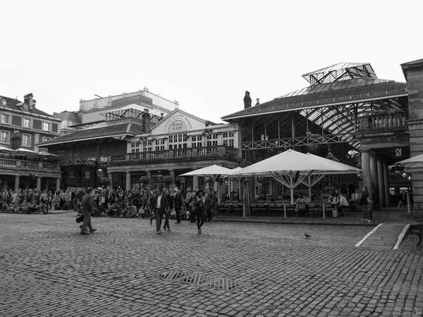 Preto e branco Covent Garden Londres — Fotografia de Stock