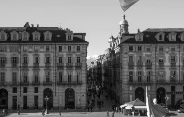 siyah ve beyaz piazza castello Torino