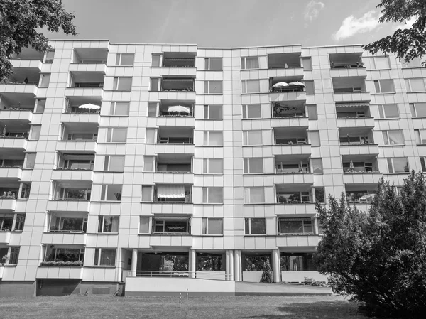 Hansaviertel blanco y negro en Berlín — Foto de Stock