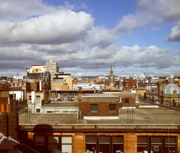 Retro look Glasgow picture — Stock Photo, Image