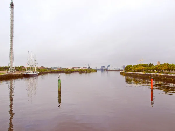 Retro-Look River Clyde — Stockfoto