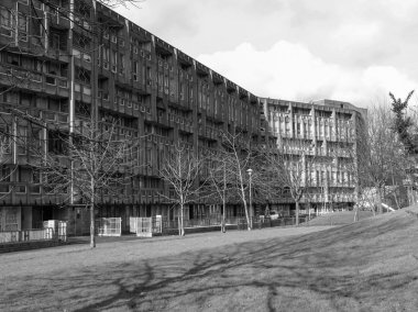 siyah-beyaz robin hood gardens Londra