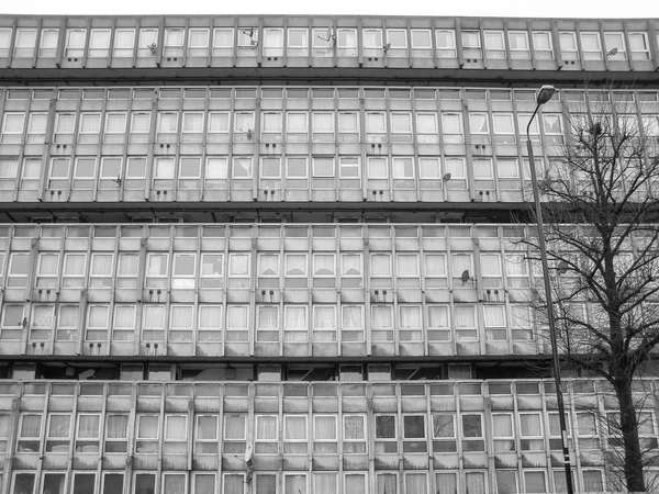 Black and white Robin Hood Gardens London — Stock Photo, Image