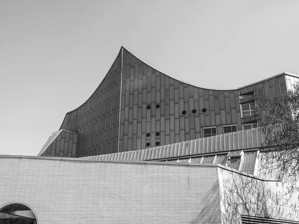 Чёрно-белая Берлинская филармония — стоковое фото