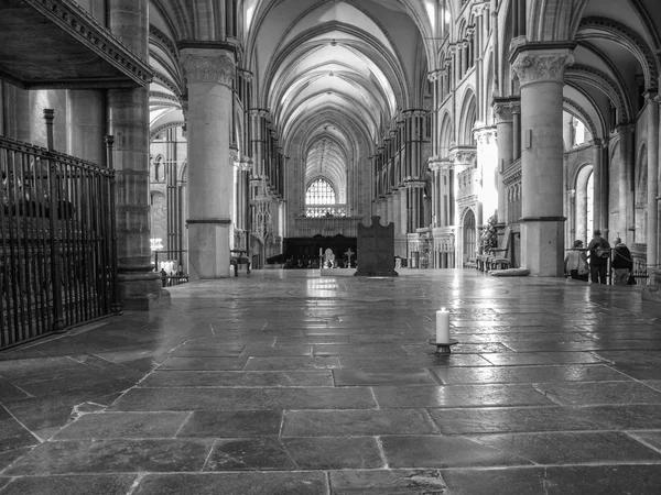 Черно-белый Кентерберийский собор — стоковое фото