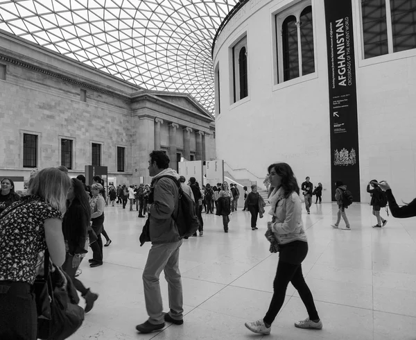 Black and white British Museum London — Stock Photo, Image