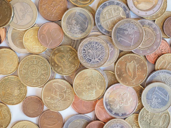 Moneda en euros — Foto de Stock