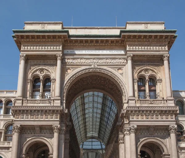 Galleria Vittorio Emanuele II Milão — Fotografia de Stock