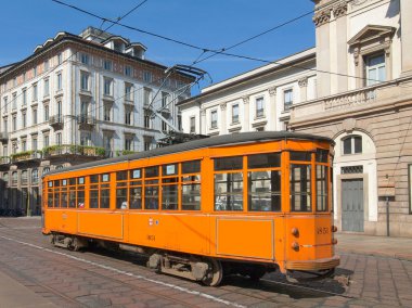 Vintage tramvay, milan