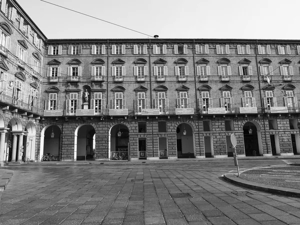 Siyah-beyaz teatro regio Kraliyet Tiyatrosu, Torino — Stok fotoğraf