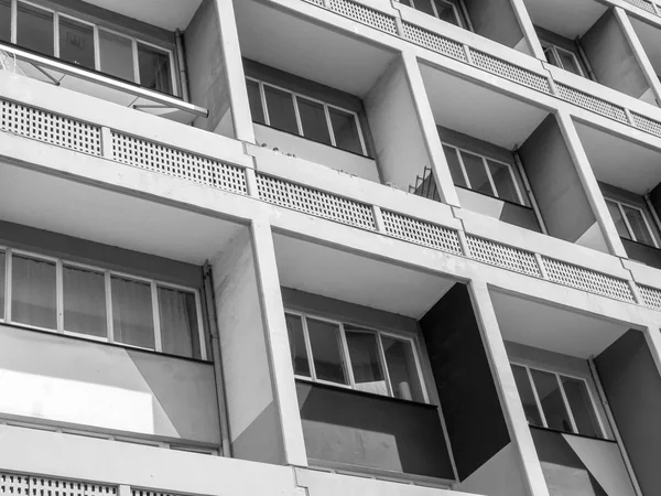 Černé a bílé corbusierhaus Berlín — Stock fotografie