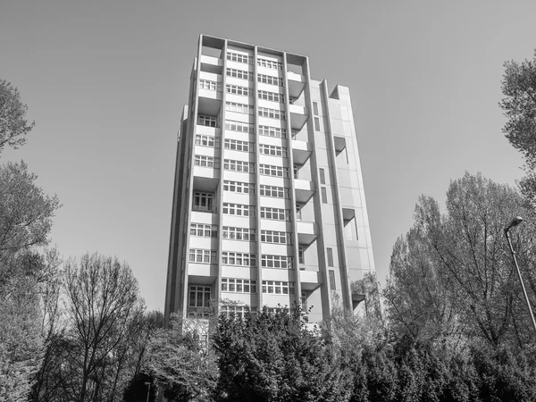 Czarno-białe hansaviertel w Berlinie — Zdjęcie stockowe