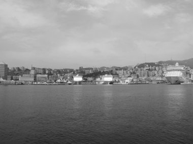 siyah-beyaz porto vecchio eski liman Cenova