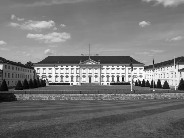 Μαύρο και άσπρο Schloss Bellevue Βερολίνο — Φωτογραφία Αρχείου