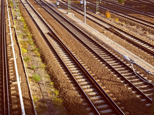 Retro look Railway — Stock Photo, Image