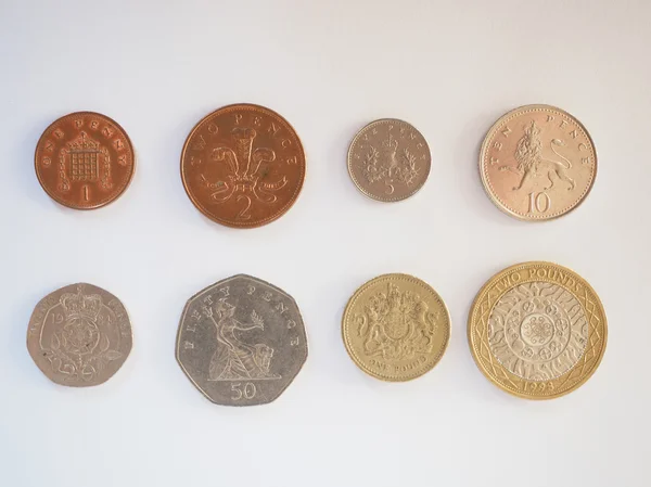 파운드 동전 시리즈 — 스톡 사진