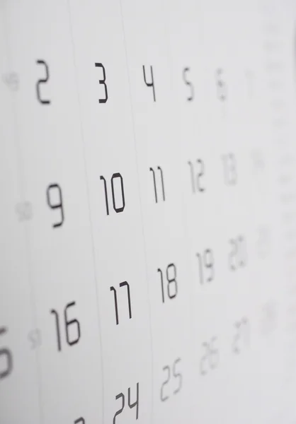 Página del calendario — Foto de Stock