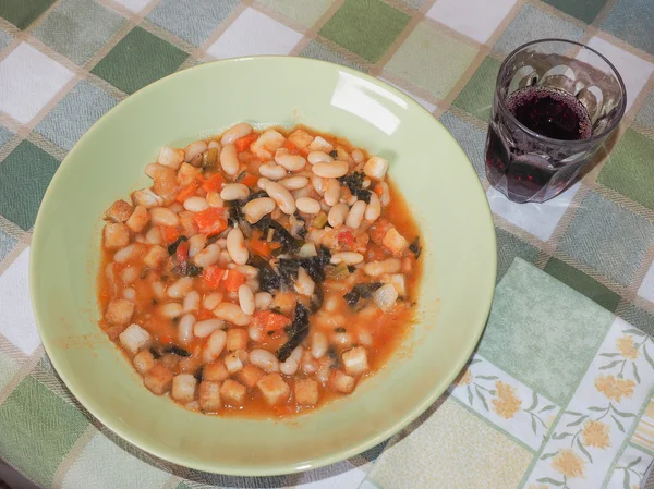 Zupy Ribollita Toskanii — Zdjęcie stockowe