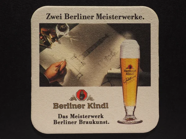 Beermat drink-och dalbana — Stockfoto