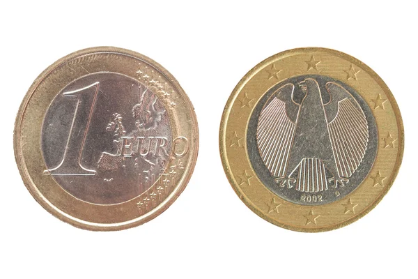 Moneta da 1 euro — Foto Stock
