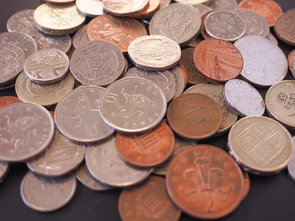 Velká Británie libra mince — Stock fotografie