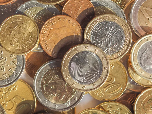 Euro coins — Stock Photo, Image