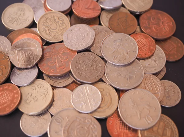 Великобританія фунт монета — стокове фото