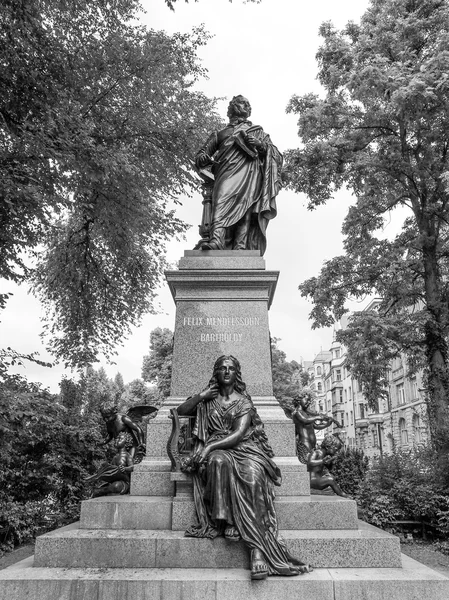 门德尔松 denkmal 莱比锡 — 图库照片