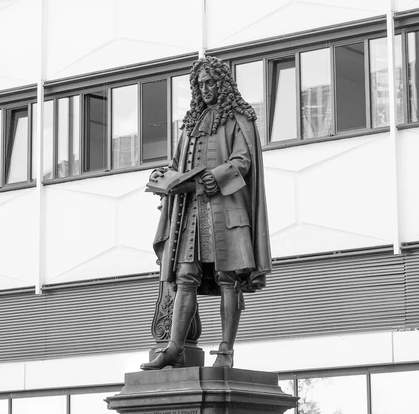 Leibniz Denkmal Leipzig — Foto de Stock