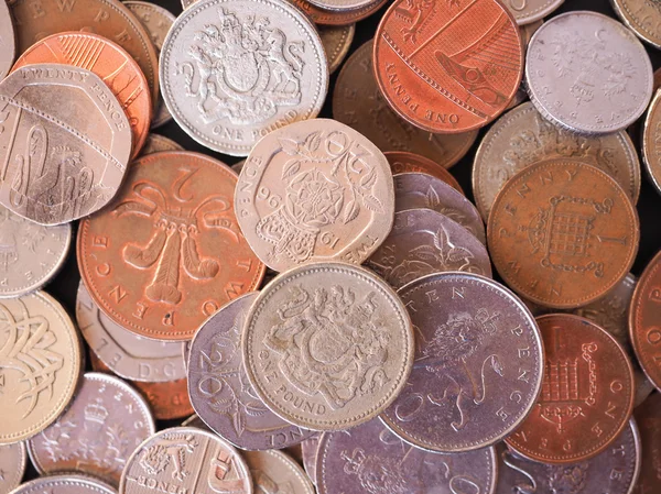 Britse pond munt — Stockfoto