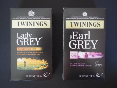 Bayan Grey ve Earl Grey Twinings çay