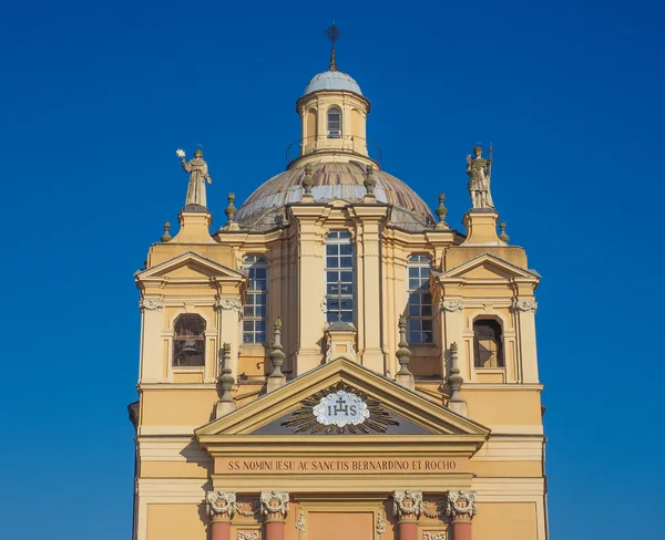 Gereja San Bernardino berarti St Bernardine di Chieri — Stok Foto