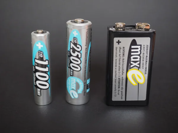 Ansmann batterier — Stockfoto
