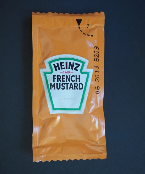 Heinz γαλλική μουστάρδα — Φωτογραφία Αρχείου