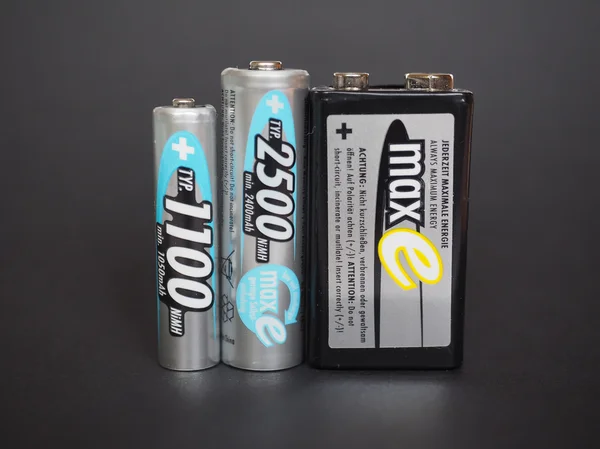 Ansmann batterier — Stockfoto