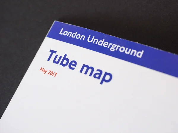 Mapa metra london underground — Zdjęcie stockowe