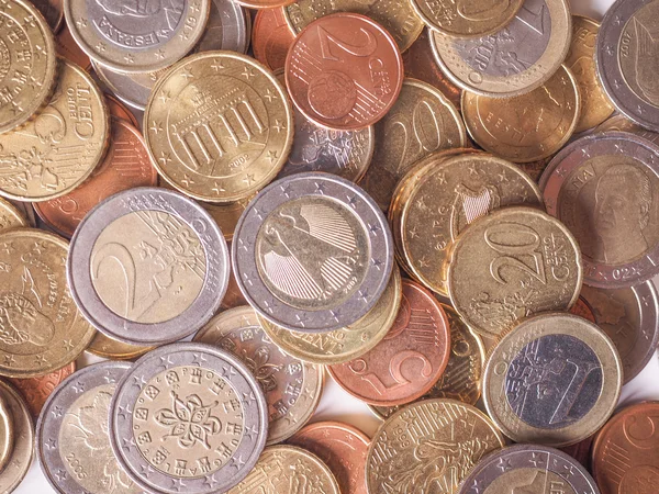 Moneda en euros — Foto de Stock