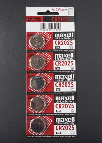 Bateria maxell — Fotografia de Stock