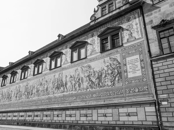 Fuerstenzug Procession of Princes in Dresden, Germany — Stock Photo, Image