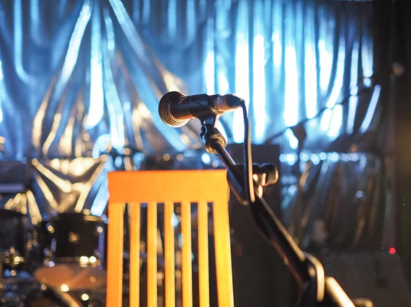 Mic på scenen — Stockfoto