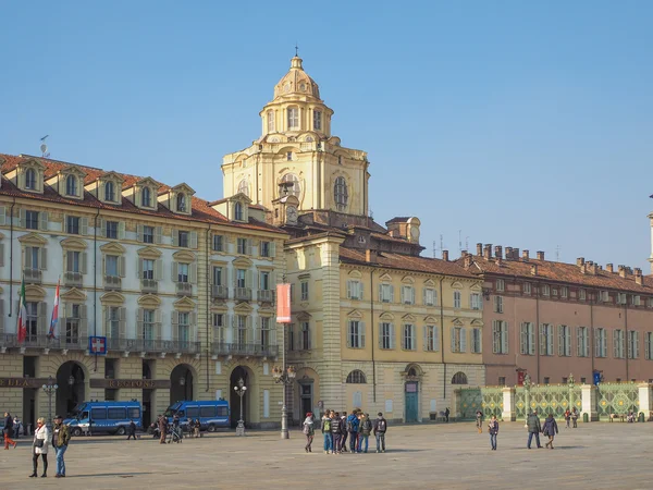 广场 castello 都灵 — 图库照片