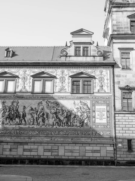 Procissão de príncipes Fuerstenzug em Dresden, Alemanha — Fotografia de Stock