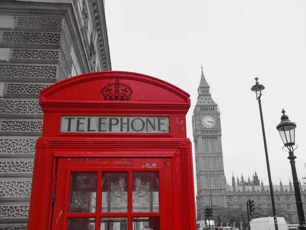 Londra telefon kulübesi — Stok fotoğraf