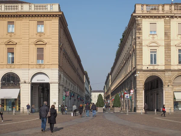 Piazza san carlo Τορίνο — Φωτογραφία Αρχείου