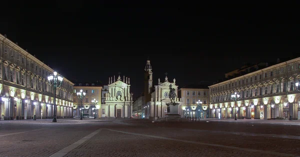 Piazza san carlo, Turín — Stock fotografie