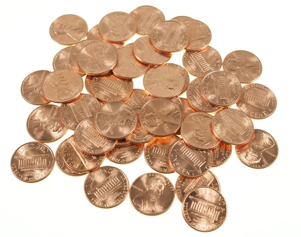 Dollarmünzen 1 Cent Weizen Cent — Stockfoto