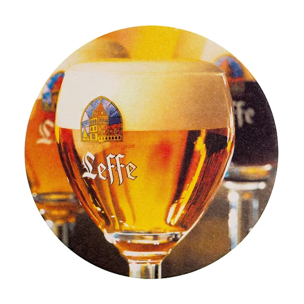 Beermat drik coaster isoleret - Stock-foto