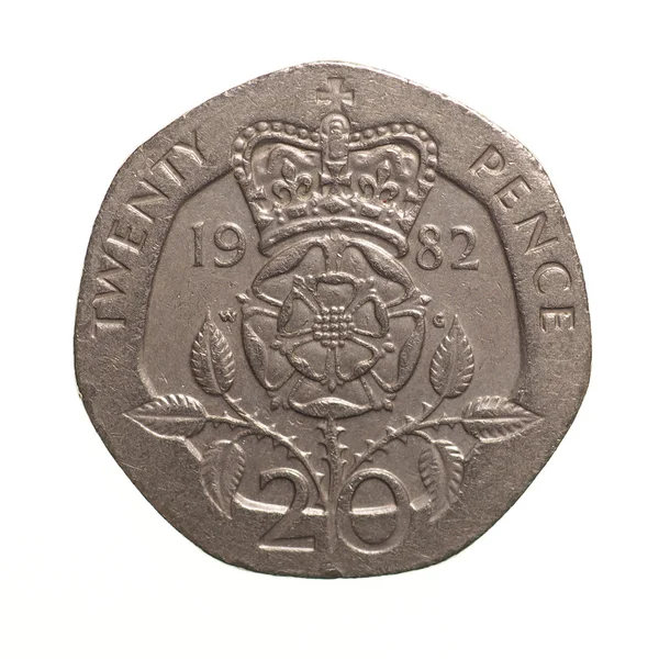 Moneda de veinte peniques —  Fotos de Stock