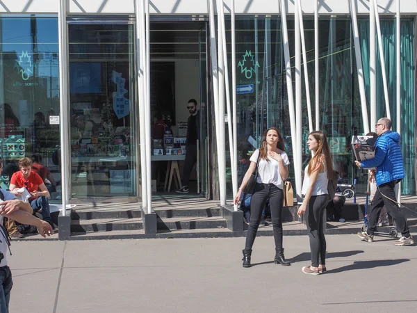 Banderas Expo Milano 2015 — Foto de Stock